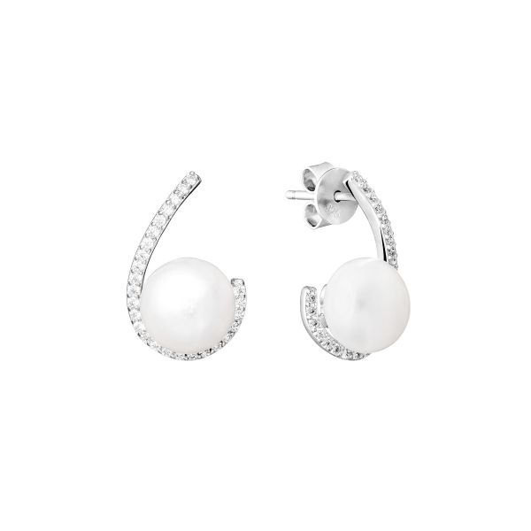 Blizgantys Tikrų Perlų Auskarai iš natūralių perlų