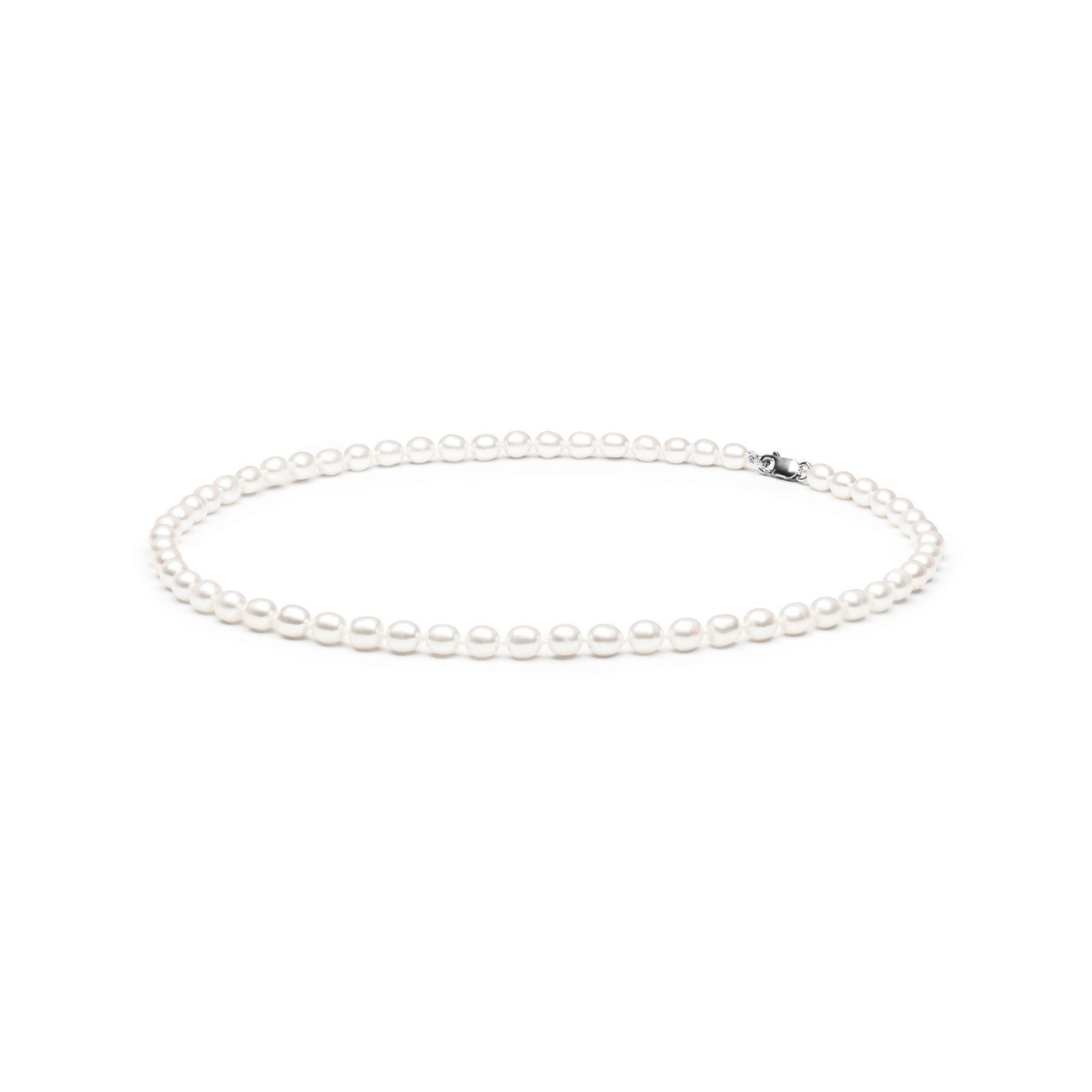 fcw365 minimalistinis sidabrinis perlu verinys tikrais mazias perlais perlinis kaklo papuosalas dovanos gimtadienio jubiliejaus vestuciu metiniu moterims zmonai merginai meiluzei sesei dukrai mamai 14r7mmRyziai45cm