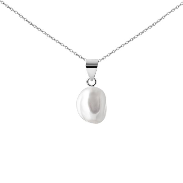 GREITAS PRISTATYMAS I NAMUS    sidabrine grandinele su tikro perlo pakabuku KEISHI naturalus perlas dovana zmonai merginai panelei geriausiai draugei dukrai mamai kaledoms gimtaidieniui jubieliejui KALEDOMS  