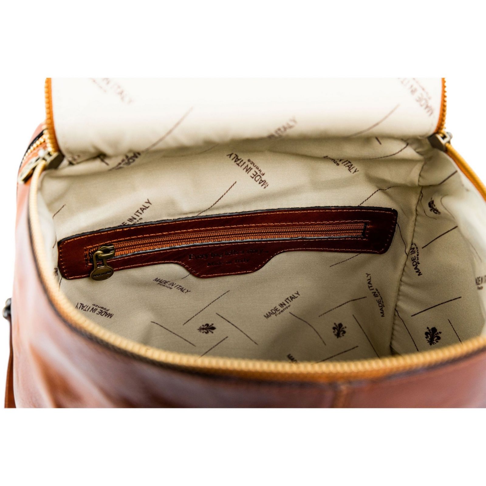 cognac brown leather backpack (6)